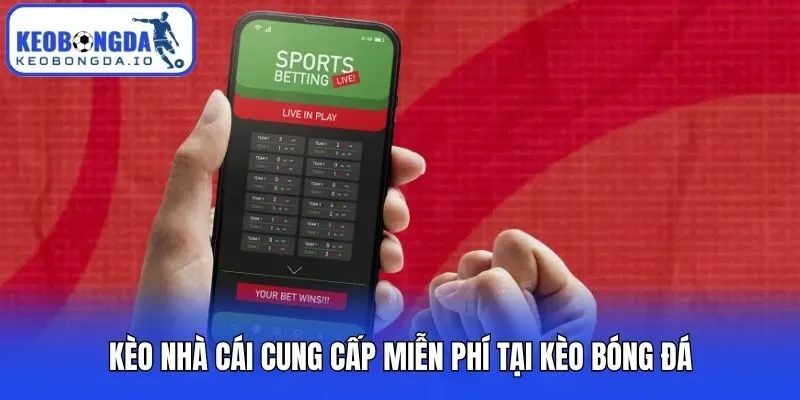 Kèo nhà cái cung cấp miễn phí tại Kèo Bóng Đá