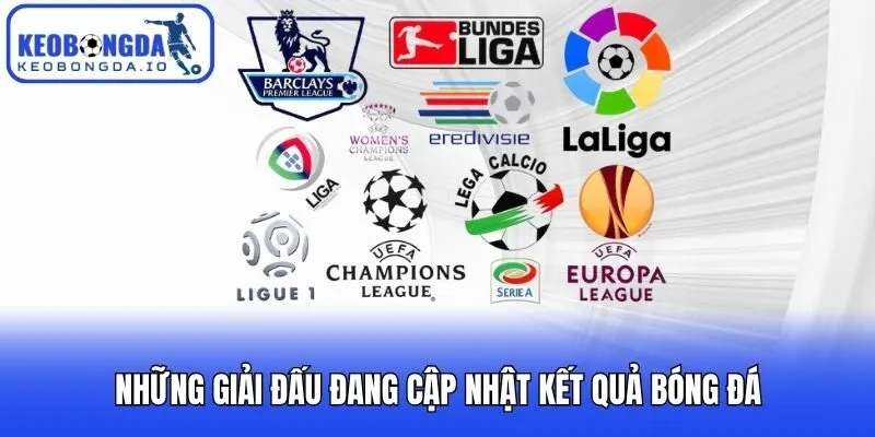 Những giải đấu đang cập nhật kết quả bóng đá