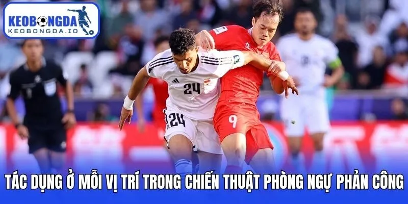 Tác dụng ở mỗi vị trí trong chiến thuật phòng ngự phản công